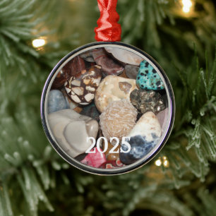 Ornamento De Metal Coleção de Rochas Polidas, Rock Hound