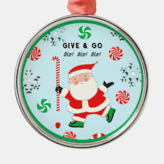 Ornamento De Metal Coletor de Natal de Hóquei em Campo