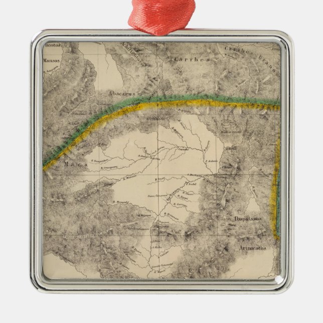 Ornamento De Metal Colômbia, Ámérica do Sul 6 (Frente)