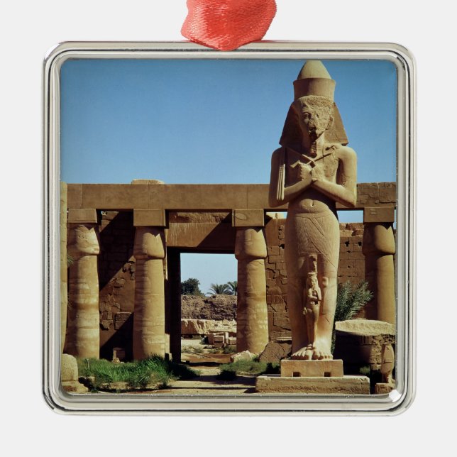 Ornamento De Metal Colosso de Ramesses II: estátua ereta de (Frente)