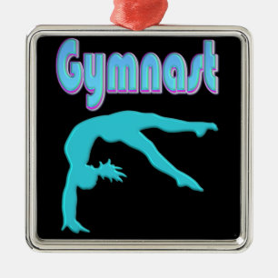 Ornamento De Metal Coluna do Gymnast Back Handspring Passo Para Fora 