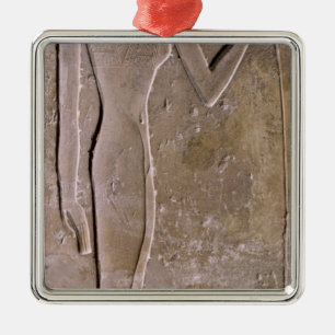 Ornamento De Metal Coluna que descreve uma mulher que cheira uma flor