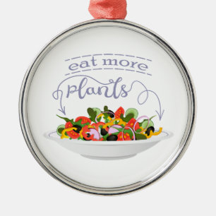 Ornamento De Metal Coma mais plantas com cartazes de motivação de sal