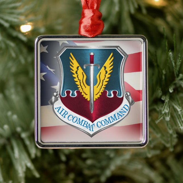 Ornamento De Metal Comando de Combate Aéreo - Natal "ACC" (Árvore)