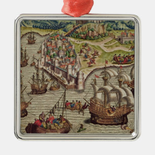 Ornamento De Metal Combate naval