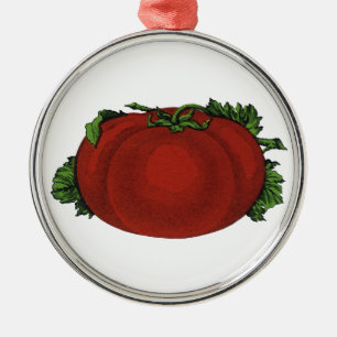 Ornamento De Metal Comidas, tomate em relevo, produtos hortícolas e F