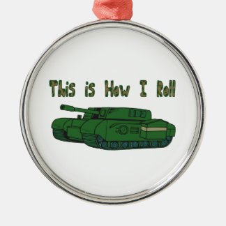 Ornamento De Metal Como Eu Rolo (Tanque Militar)