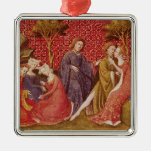Ornamento De Metal Como Lancelot beijou Guinevere