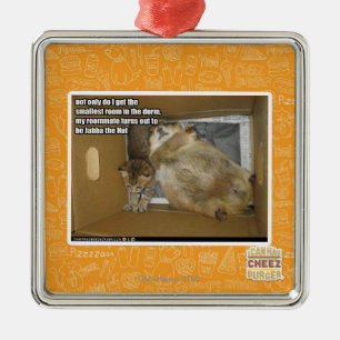 Ornamento De Metal Companheiro de quarto gordo