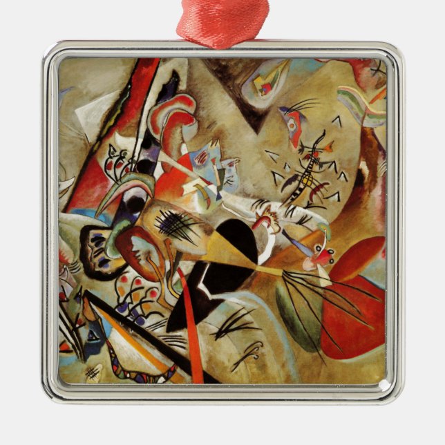 Ornamento De Metal Composição Abstrato de Kandinsky (Frente)