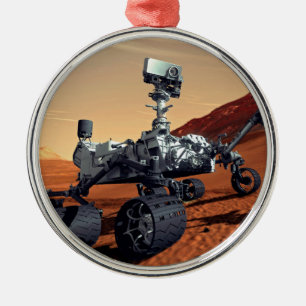 Ornamento De Metal Conceito Artístico do Rover Curiosity da NASA para
