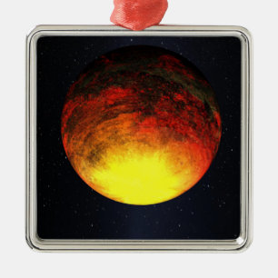 Ornamento De Metal Conceito do artista de Kepler-10b