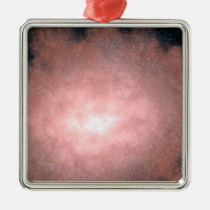 Ornamento De Metal Conceito que de galáxia empoeirada e brilhante