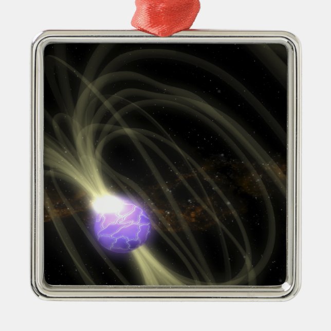 Ornamento De Metal Concepção artística da magneta SGR 1806-20 (Frente)