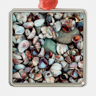 Ornamento De Metal Conchas e Pedras