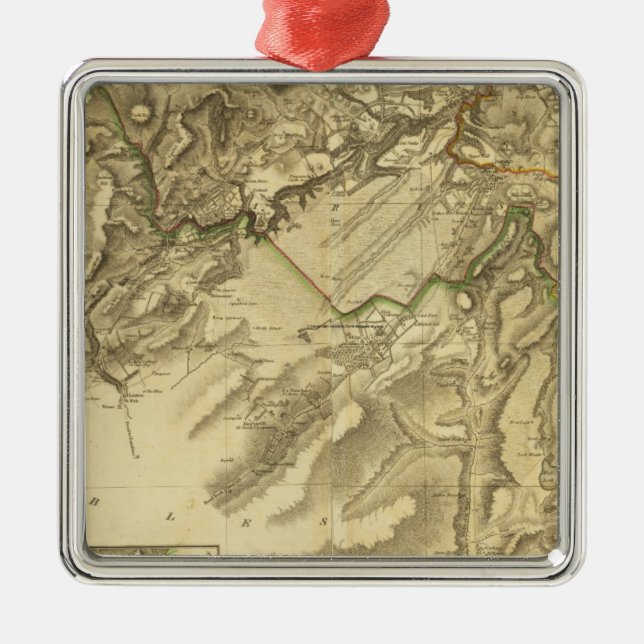 Ornamento De Metal Condado composto de Edimburgo (Frente)