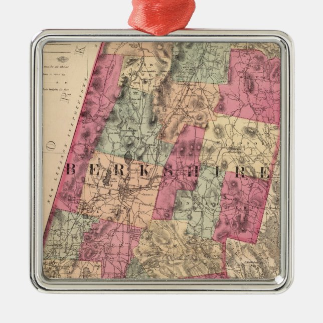 Ornamento De Metal Condado de Berkshire (Frente)