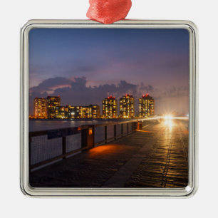 Ornamento De Metal Condução Em Navarre Beach Pier