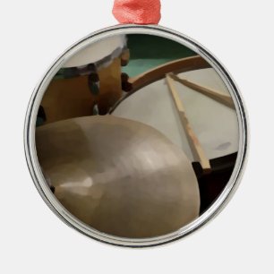 Ornamento De Metal Conjunto de tambores