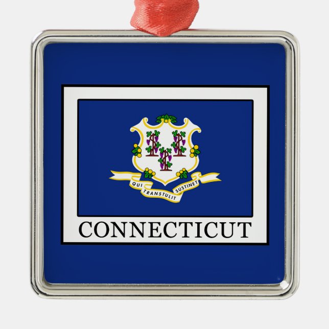 Ornamento De Metal Connecticut (Frente)