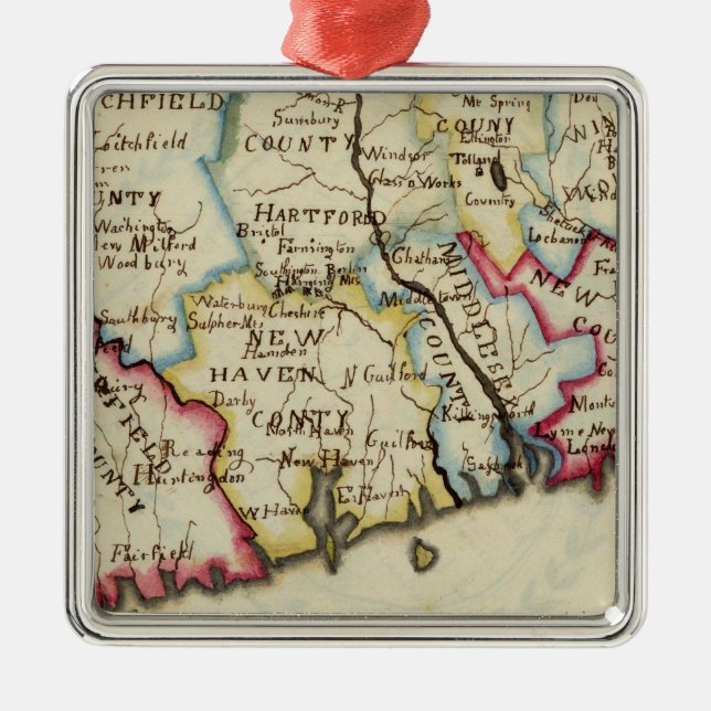 Ornamento De Metal Connecticut 11 (Frente)