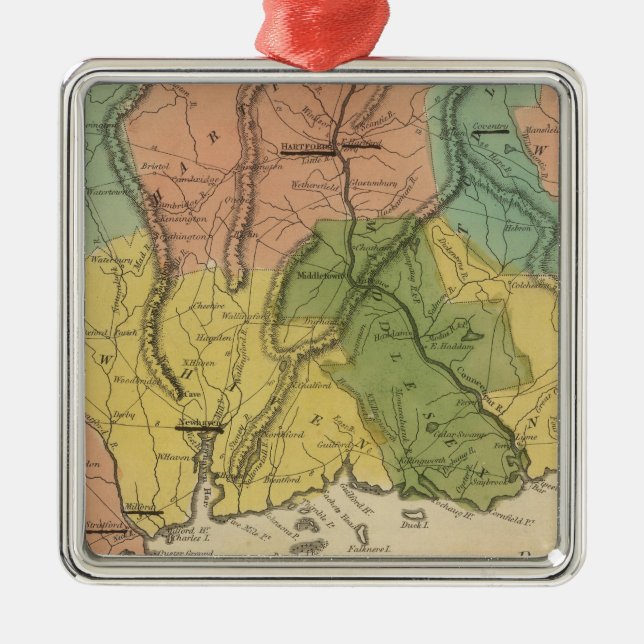 Ornamento De Metal Connecticut 2 (Frente)