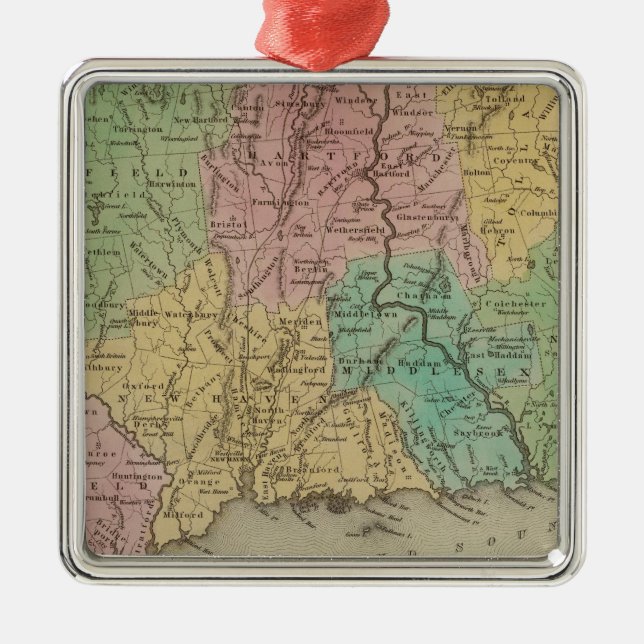 Ornamento De Metal Connecticut 3 (Frente)