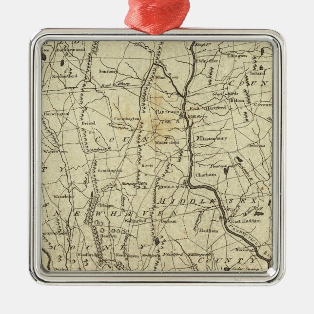 Ornamento De Metal Connecticut 7 (Frente)
