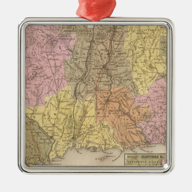 Ornamento De Metal Connecticut 8 (Frente)