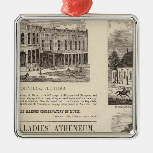 Ornamento De Metal Conservatório de Música, escola, igreja (Frente)
