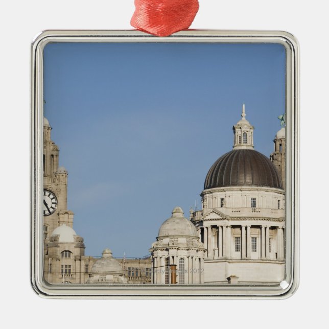 Ornamento De Metal Construção do fígado, Liverpool, Inglaterra (Frente)