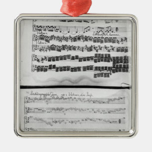 Ornamento De Metal Contagem da música para a série de Telemann para