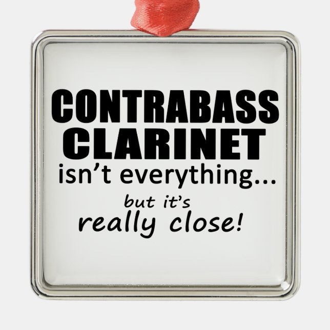 Ornamento De Metal Contrabass Clarinet não é tudo (Frente)