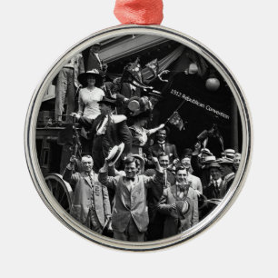 Ornamento De Metal Convenção Nacional Republicana de 1912, Chicago,