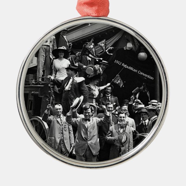 Ornamento De Metal Convenção Nacional Republicana de 1912, Chicago, I (Frente)