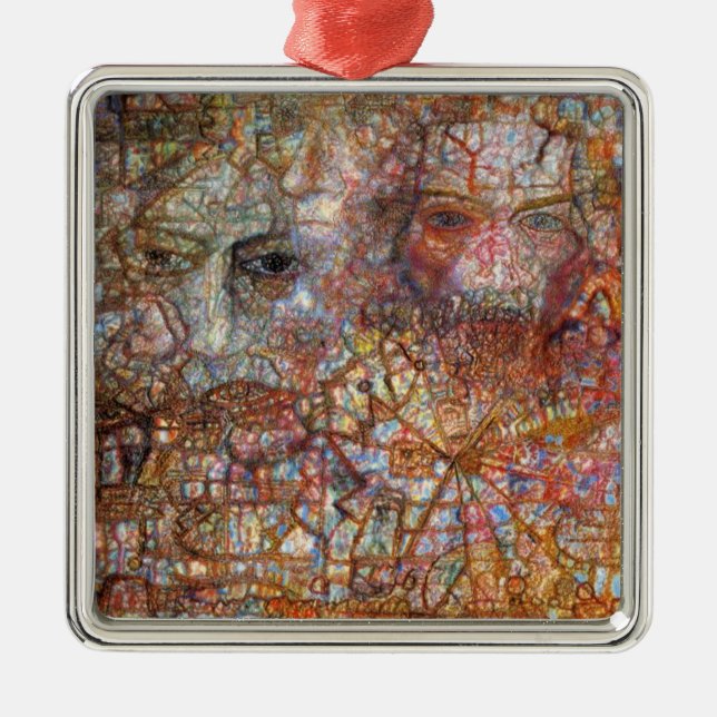 Ornamento De Metal Convenções: Duas Faces (por Pavel Filonov) (Frente)