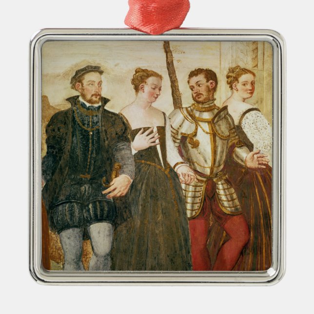 Ornamento De Metal Convite à dança (Frente)