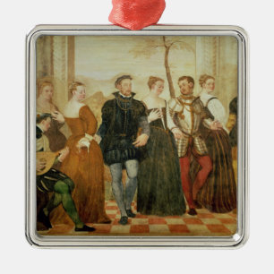 Ornamento De Metal Convite à dança, 1570