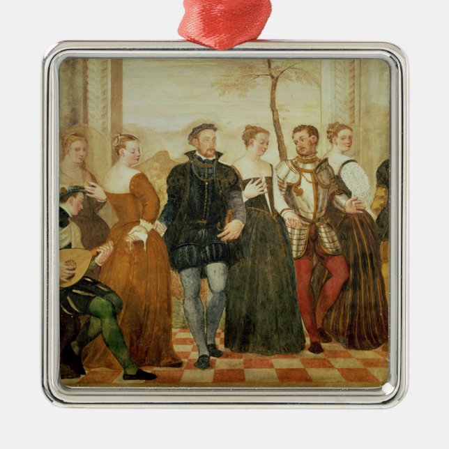Ornamento De Metal Convite à dança, 1570 (Frente)