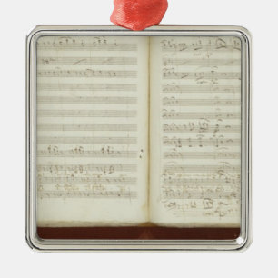 Ornamento De Metal Cópia autógrafo 'do Flute mágico