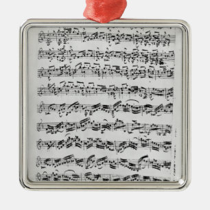 Ornamento De Metal Cópia 'de Partita no menor de D para Violin