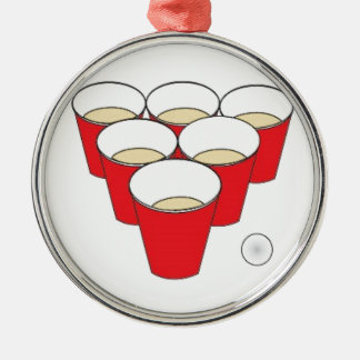 Ornamento De Metal Copos de Pong da cerveja