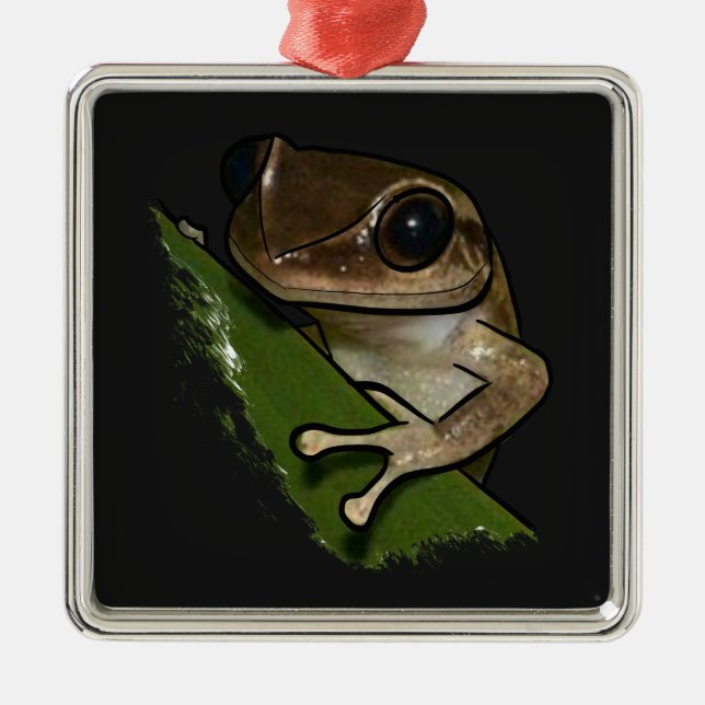 Ornamento De Metal Coqui Porto Rico (Frente)