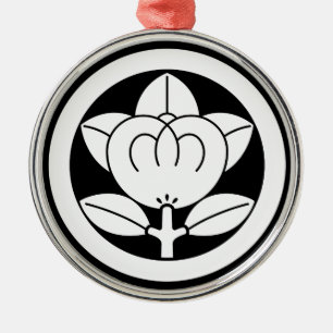 Ornamento De Metal Cor de laranja mandarina em círculo
