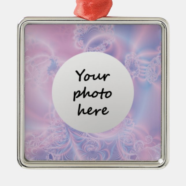 Ornamento De Metal Cor-de-rosa abstrato (Frente)