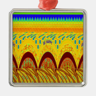 Ornamento De Metal Cor Tradicional Africana verde ouro