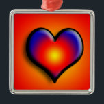 ORNAMENTO DE METAL CORAÇÃO COLORIDA<br><div class="desc">Corações coloridos e vibrantes</div>