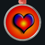 ORNAMENTO DE METAL CORAÇÃO COLORIDA<br><div class="desc">Corações coloridos e vibrantes</div>