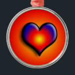 ORNAMENTO DE METAL CORAÇÃO COLORIDA<br><div class="desc">Corações coloridos e vibrantes</div>
