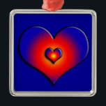ORNAMENTO DE METAL CORAÇÃO COLORIDA<br><div class="desc">Corações coloridos e vibrantes</div>
